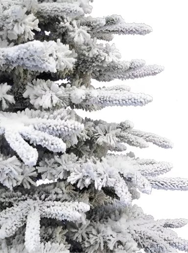 ARBOL DE NAVIDAD NEVADO COLOR BLANCO 180CM EFECTO NIEVE - 1