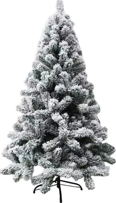 ARBOL DE NAVIDAD NEVADO COLOR BLANCO 180CM EFECTO NIEVE - 4