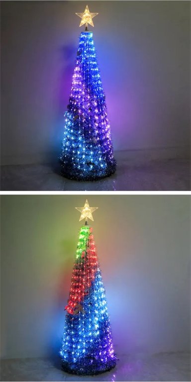 ARBOL DE NAVIDAD ARTIFICIAL PLEGABLE FACIL ARMADO 150CM COLOR VERDE NEVADO - 6