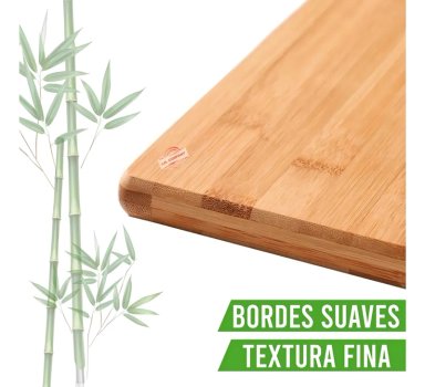 TABLA PARA PICAR MADERA BAMBU CHICA VERDURAS FRUTAS 10056 BAMBU MADERA - 1