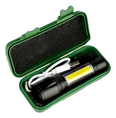 MINI LINTERNA RECARGABLE USB WCD-511 DE ALTA POTENCIA - 3