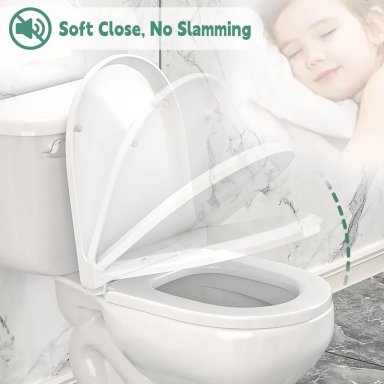 CONNECT ASIENTO Y TAPA PARA BAÑO WC ENVOLVENTE CIERRE SOFT - 1