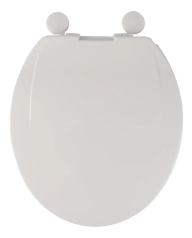 TAPA DE INODORO BAÑO DE PLASTICO BLANCO - 3