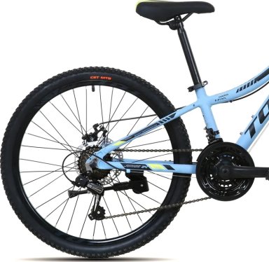 BICICLETA MTB ARO 24 MODELO 1100 COLOR CELESTE AZUL 12 ' - 6