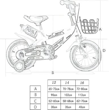 BICICLETA INFANTIL LUMAX ARO 12 COLORES A ELECCION COLOR AZUL TAMAÑO DEL CUADRO XS - 3