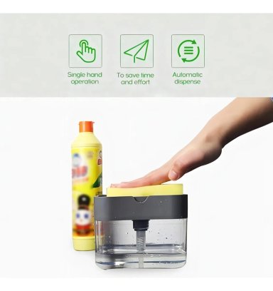 DISPENSADOR JABON AUTOMATICO BOMBA DETERGENTE LAVALOZA COLOR BLANCO - 6