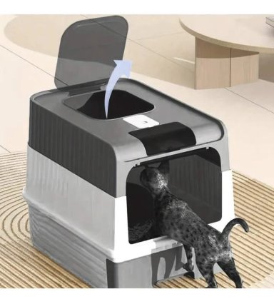 ARENERO GRANDE PARA GATOS - CON BANDEJA SANITARIA XL GATOS - 2
