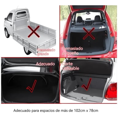 CUBRE MALETA GOMA MALETERO AUTO SUV ANTIDESLIZANTE 138X #470 - 2