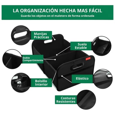 CAJA ORGANIZADORA DE MALETA AUTO BOLSO MALETERO PLEGABL #963 - 1