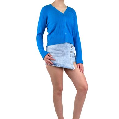 SWEATER MUJER CARDIGAN BOTONES OTOÑO CUELLO V DISEÑO 6009 - 2