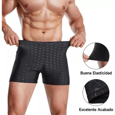 TRAJE DE BAÑO LYCRA HOMBRE DEPORTIVO NATACION AJUSTADO BRASIL 8337 - 6