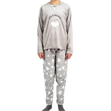 PIJAMA MICROPOLAR NIÑOS NIÑAS DISEÑOS Y COLORES 450 - 1