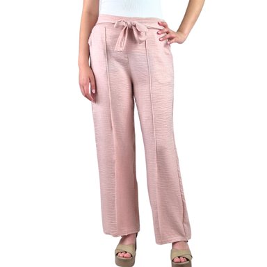 Pantalon Palazzo Mujer Tipo Lino Casual Semi Formal Tiro Alto 890 - 2