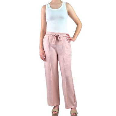 Pantalon Palazzo Mujer Tipo Lino Casual Semi Formal Tiro Alto 890 - 4