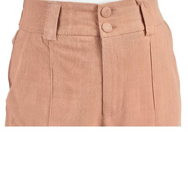Pantalon Palazzo Premium Tipo Lino Semi Formal Casual Boton 902 - 3