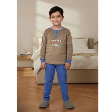 PIJAMA MICROPOLAR NIÑOS DISEÑOS Y COLORES 429 - 1