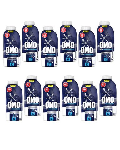 OMO MATIC ULTRA POWER LÍQUIDO 500ML BOTELLA ANTIMANCHA PACK 12 UNIDADES - 1