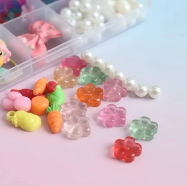 SET A JUEGO DIDÁCTICO MANUALIDAD COLLARES PULSERA BISUTERÍA + REGALO - 4