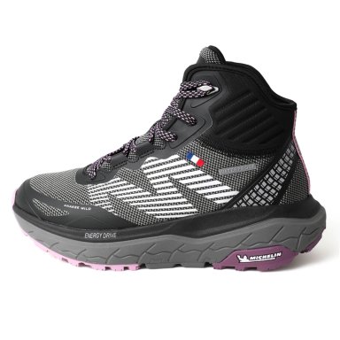 BOTIN IMPERMEABLE CAÑA ALTA NEGRO ROSA MUJER MICHELIN AW06 - 3