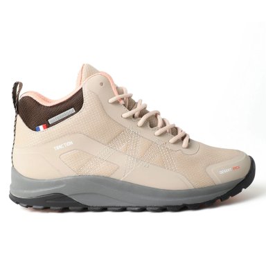 BOTIN CAÑA ALTA MUJER BEIGE ROSADO MICHELIN DR09 - 1
