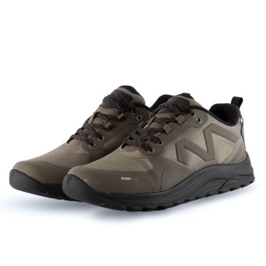 ZAPATILLA HIKING SENDERISMO HOMBRE TAUPE ROJO MICHELIN DR28 - 4