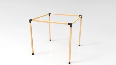 KIT DE PÉRGOLAS Y TERRAZAS PARA PILARES DE MADERA  4"x4" (95X95MM) - 2