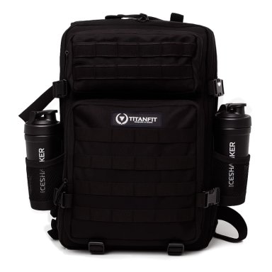 MOCHILA TACTICA DEPORTIVA 45L ALPHA EN COLOR NEGRO TITANFIT - 1