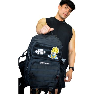 MOCHILA TACTICA DEPORTIVA 45L ALPHA EN COLOR NEGRO TITANFIT - 2
