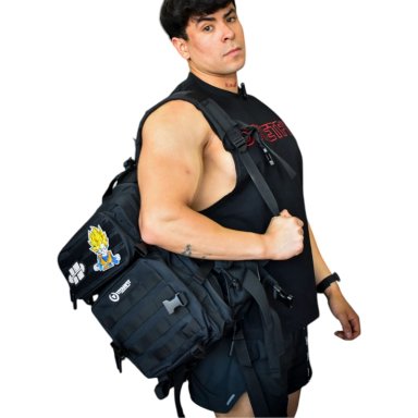 MOCHILA TACTICA DEPORTIVA 45L ALPHA EN COLOR NEGRO TITANFIT - 3