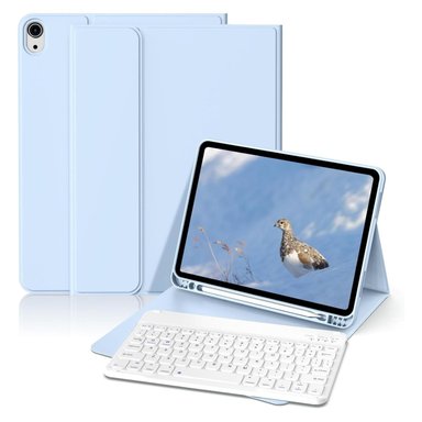 FUNDA TECLADO PARA IPAD AIR 10.9 (4 Y 5) RANURA LÁPIZ CARGA - 1