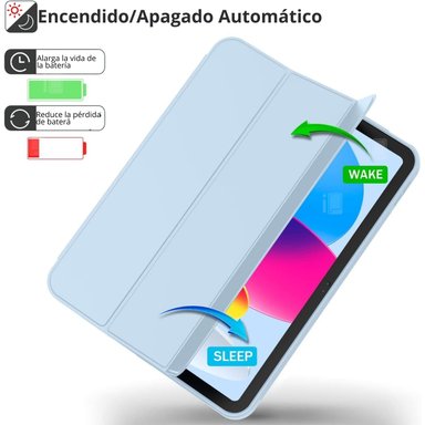 FUNDA PARA IPAD 10 GENERACIÓN (10.9) CON RANURA LÁPIZ PENCIL - 2