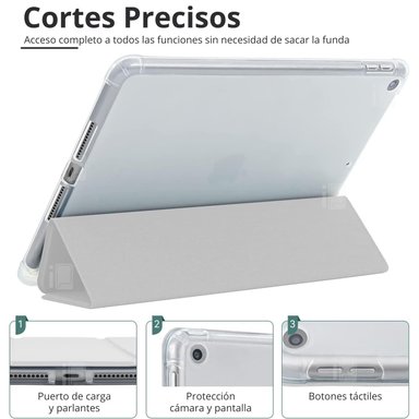 FUNDA PARA IPAD 10 GENERACIÓN 10.9 RANURA PEN TRASLÚCIDA ATRÁS - 4