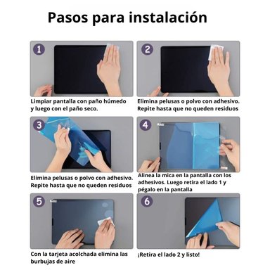 MICA SENSACIÓN PAPEL PARA IPAD 9 GENERACIÓN 10.2 KIT INSTALACIÓN - 6