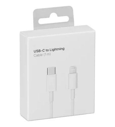 CABLE CARGADOR USB C LIGHTNING ORIGINAL PARA IPHONE 1 METRO - 1