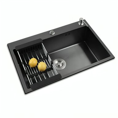 LAVAPLATOS SIMPLE EMPOTRADO ACERO INOXIDABLE BAJO CUBIERTA - 1