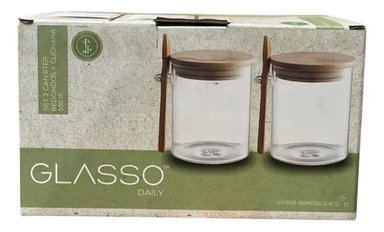 SET 2 CANISTER REDONDOS GLASSO - 4