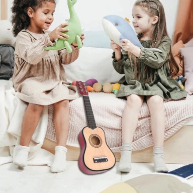 PACK X 3 JUGUETE GUITARRA MADERA MEDIANA - 1