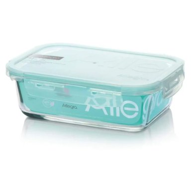 CONTENEDOR HERMÉTICO DE VIDRIO RECTANGULAR 590 ML - 1