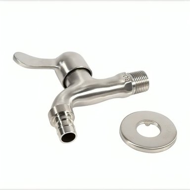 GRIFO DE ACERO INOXIDABLE, LLAVE DE PASO 1/2 - 4
