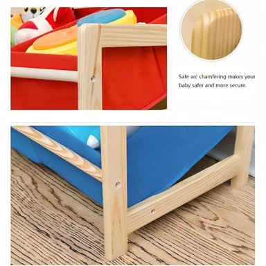 ESTANTE INFANTIL ORGANIZADOR DE JUGUETES REPISA 64X28.5X60CM - 2