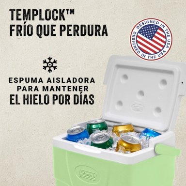 COOLER COLEMAN® CHILLER™ 9QT/9 LITROS VERDE CLARO - 3