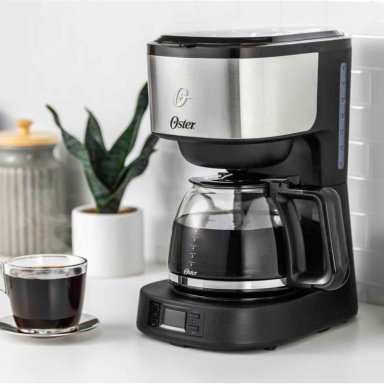 CAFETERA PROGRAMABLE OSTER® 8 TAZAS EN ACERO INOXIDABLE BVSTDC10SS - 1