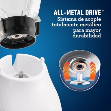 LICUADORA OSTER® CON VASO DE VIDRIO Y CONTROL DE PERILLA BLSTKAGWRD - 6