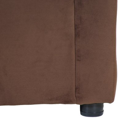 JUEGO LIVING MUEBLES AMÉRICA 311 TELA CHOCOLATE - 4