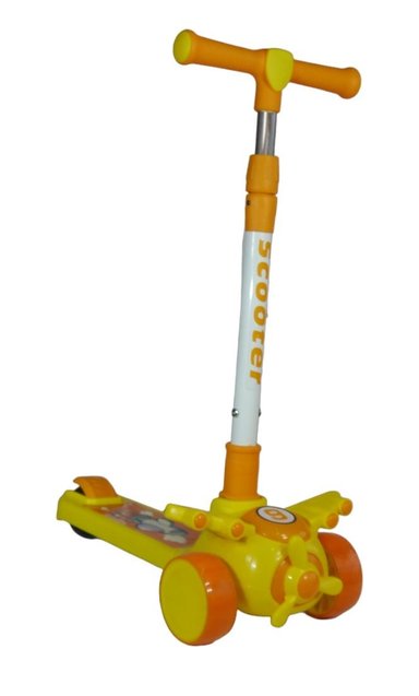 SCOOTER MONOPATÍN NIÑOS AVIÓN AMARILLO - 3