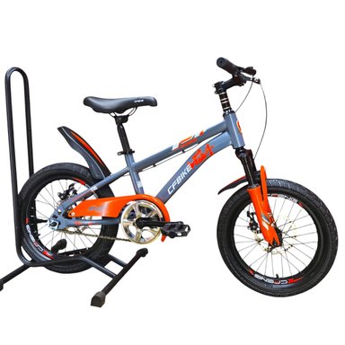 BICICLETA ARO 16 CFBIKE GRIS NARANJO - 2