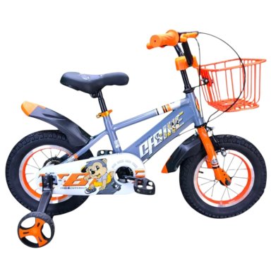 BICICLETA ARO 12 INFANTIL CFBIKE GRIS/NARANJO - 1