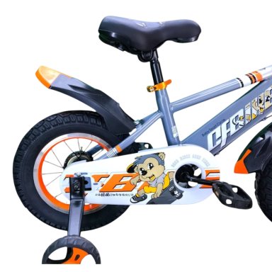 BICICLETA ARO 12 INFANTIL CFBIKE GRIS/NARANJO - 6
