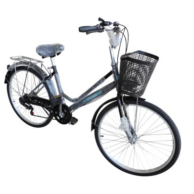 BICICLETA ARO 27.5  PULEDA NEGRO DE PASEO CON 7 VELOCIDADES Y FRENO DISCO - 1