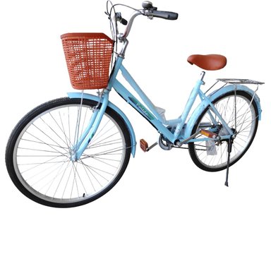 BICICLETA ARO 27.5  PULEDA CELESTE DE PASEO CON 7 VELOCIDADES Y FRENO DISCO - 3